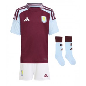 Billiga Aston Villa Amadou Onana #24 Hemmatröja Barn 2024-25 Kortärmad (+ Korta byxor)